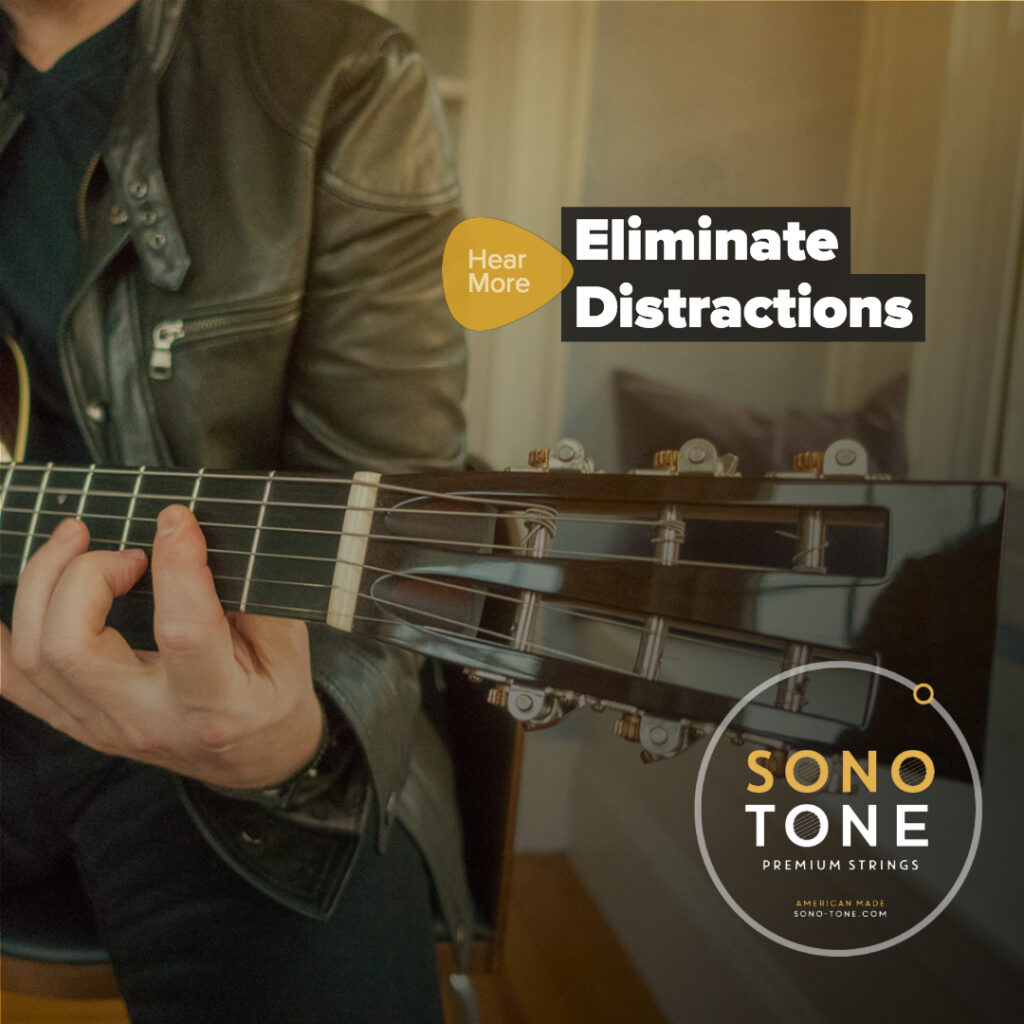 Instagram post built on the Eliminate Distractions headline.